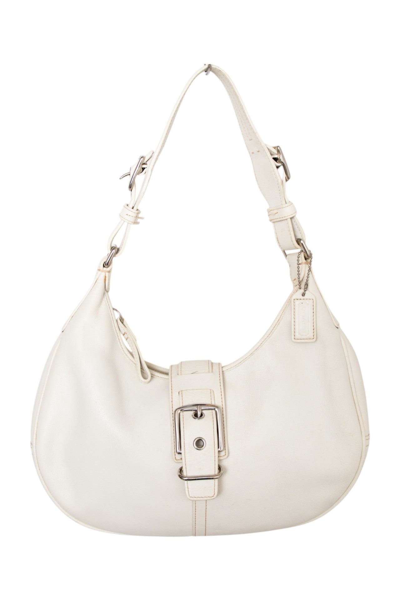 #164 Coach Shoulder Bag White | c. 183 | Size