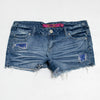 #132 Pink Shorts Blue | c. 189 | Size 8