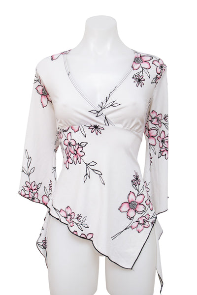 #122 Catty Long Sleeve White | c. 208 | Size 12
