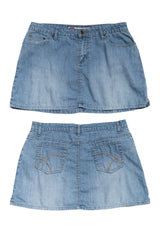 #152 Otb One Tuff Babe Denim Mini Skirt Blue | c. 190 | Size 10/12