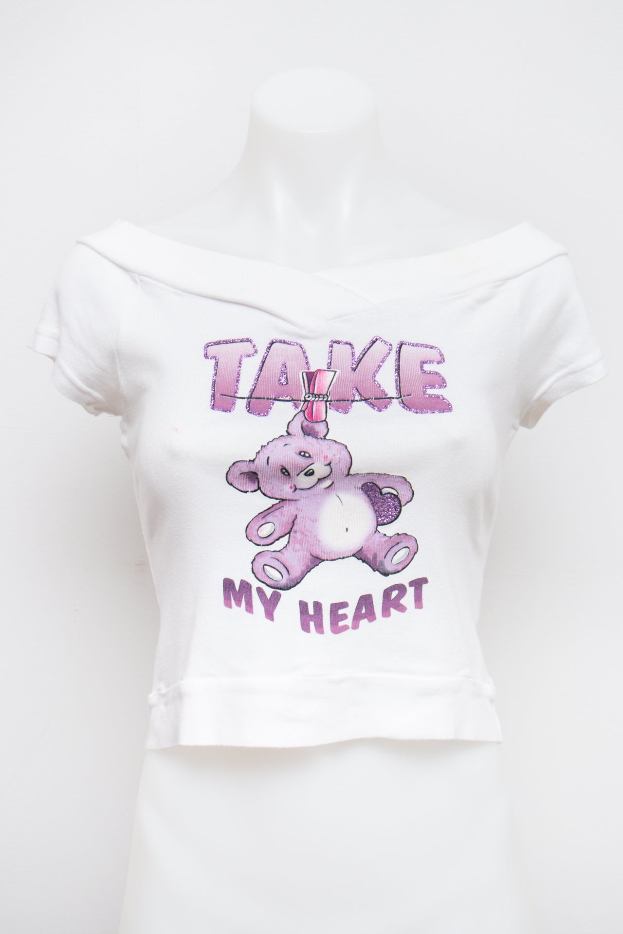 #70 Spot Camisole Top White | c. 193 | Size 8