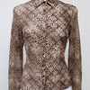 #072 Nine & Company T-shirt Brown | c. 200 | Size 8