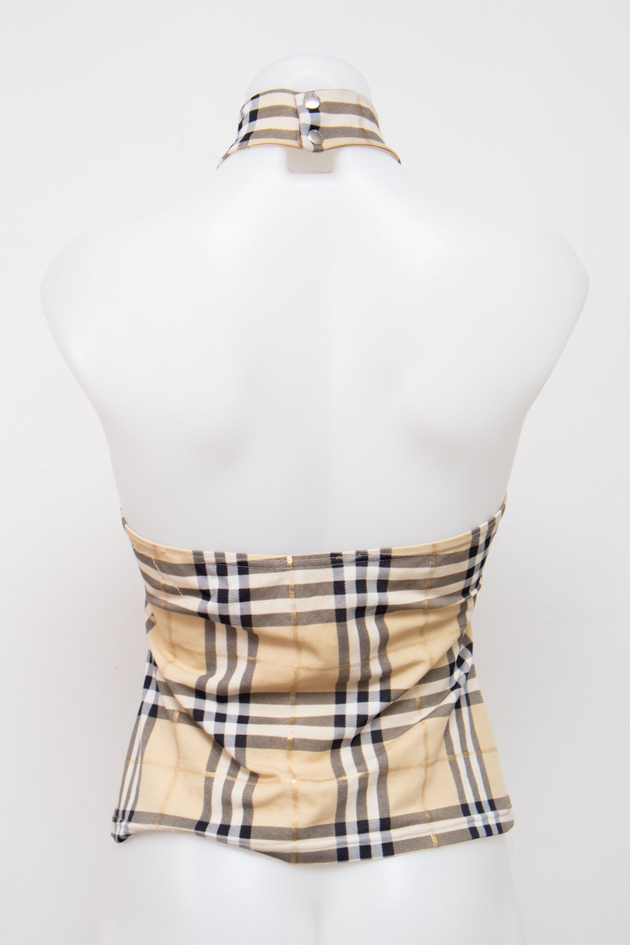 #098 Burberry London Halter Top Beige | c. 206 | Size 8