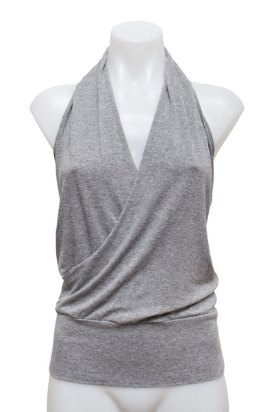 #75 Pinkie Halter Top Gray | c. 189 | Size 8