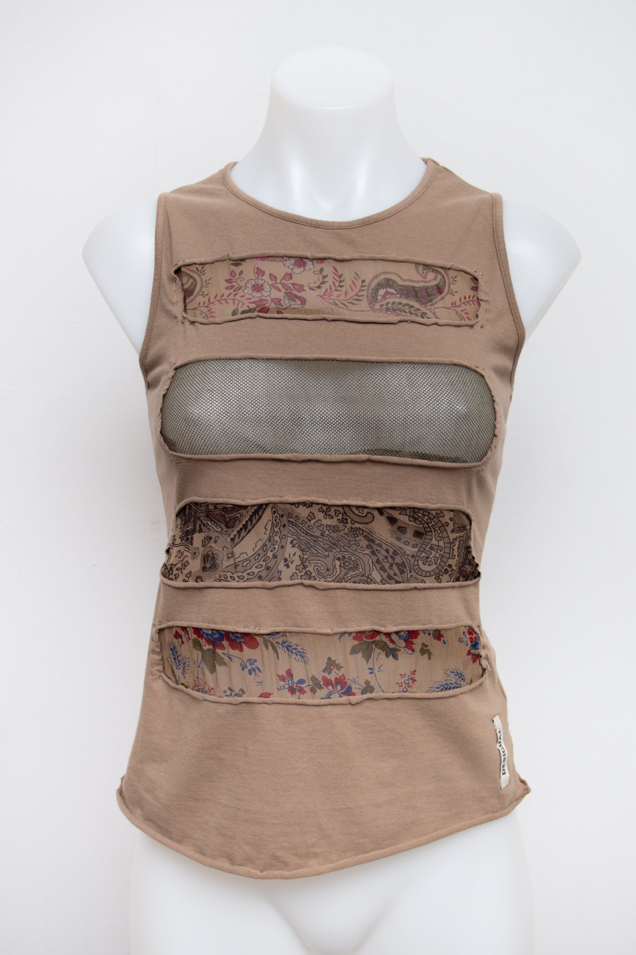 #66 Lady Desigual Tank Top Brown | c. 193 | Size 8
