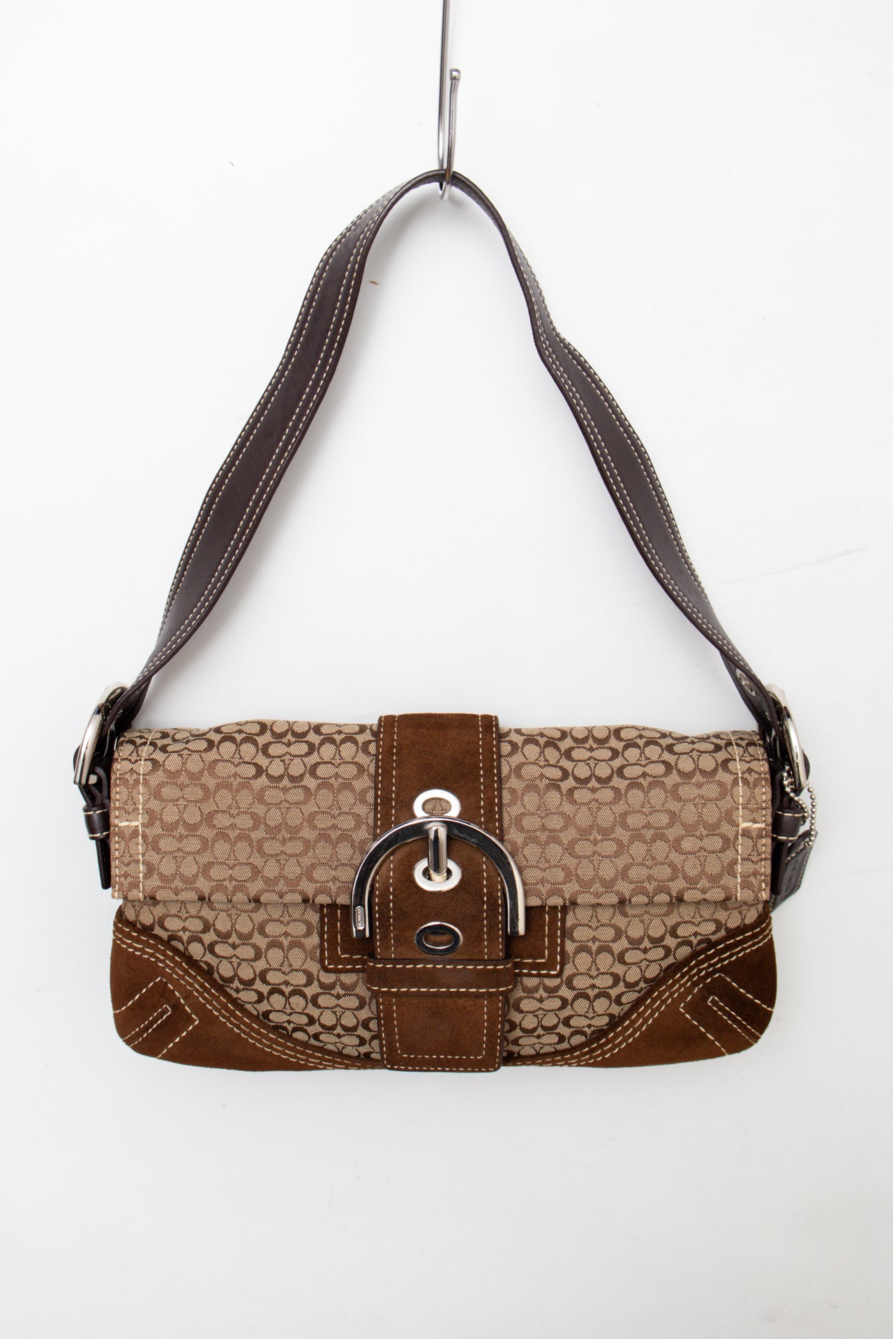 #171 Coach Shoulder Bag Brown | c. 206 | Size