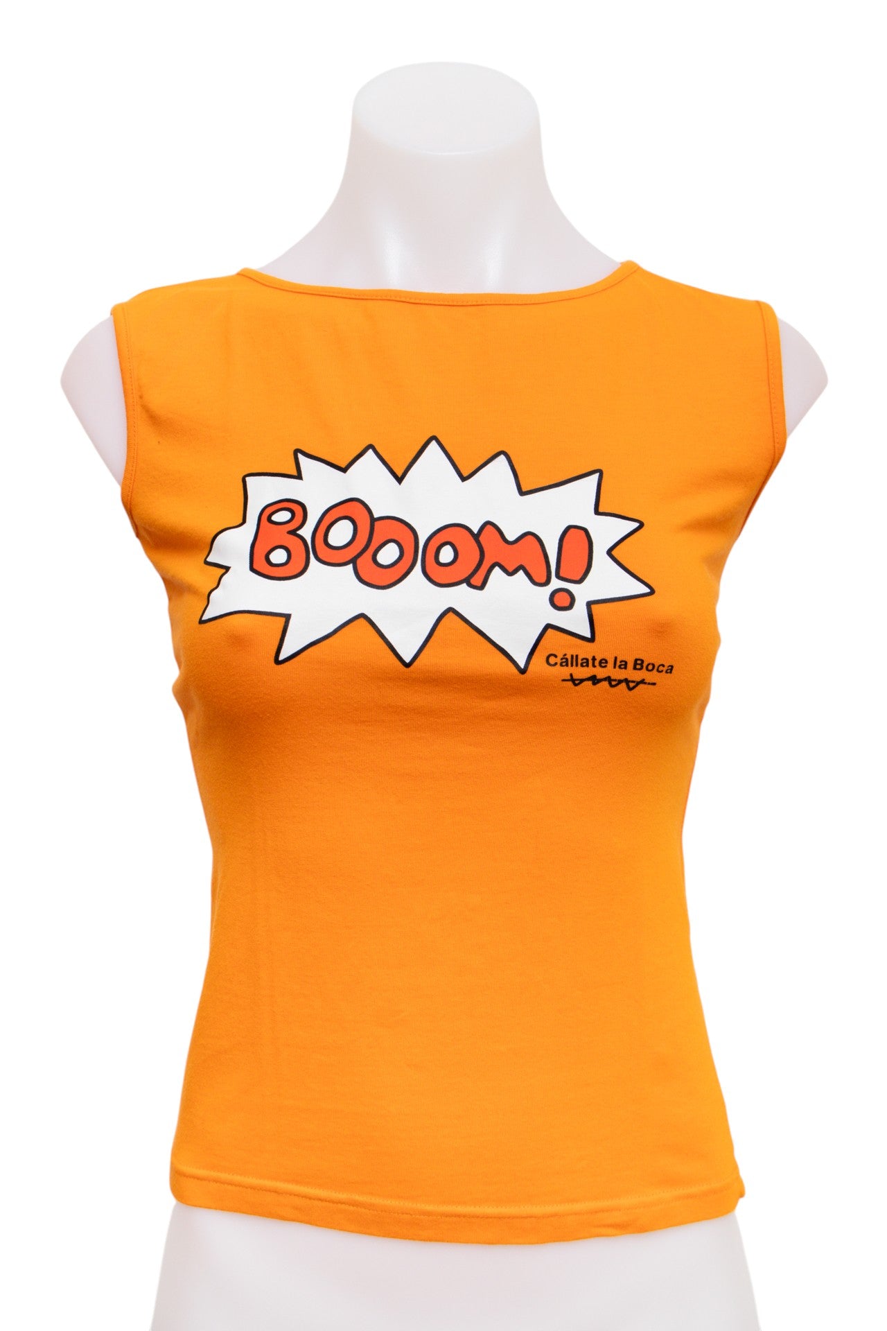 #87 Cállate La Boca Tank Top Orange | c. 193 | Size 10