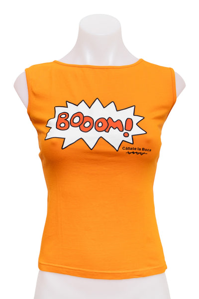 #87 Cállate La Boca Tank Top Orange | c. 193 | Size 10