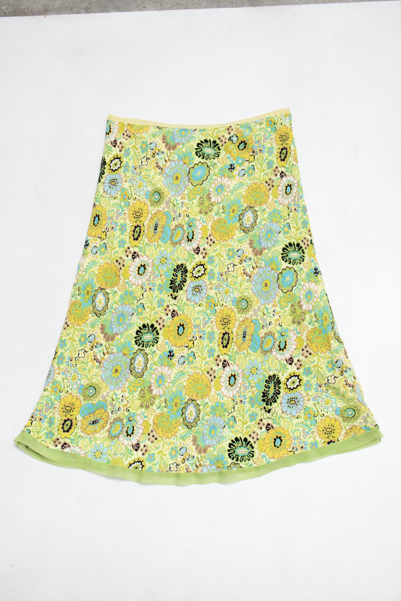 #103 Sigrid Olsen Long Skirt Yellow | c. 213 | Size 8
