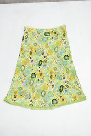 #103 Sigrid Olsen Long Skirt Yellow | c. 213 | Size 8