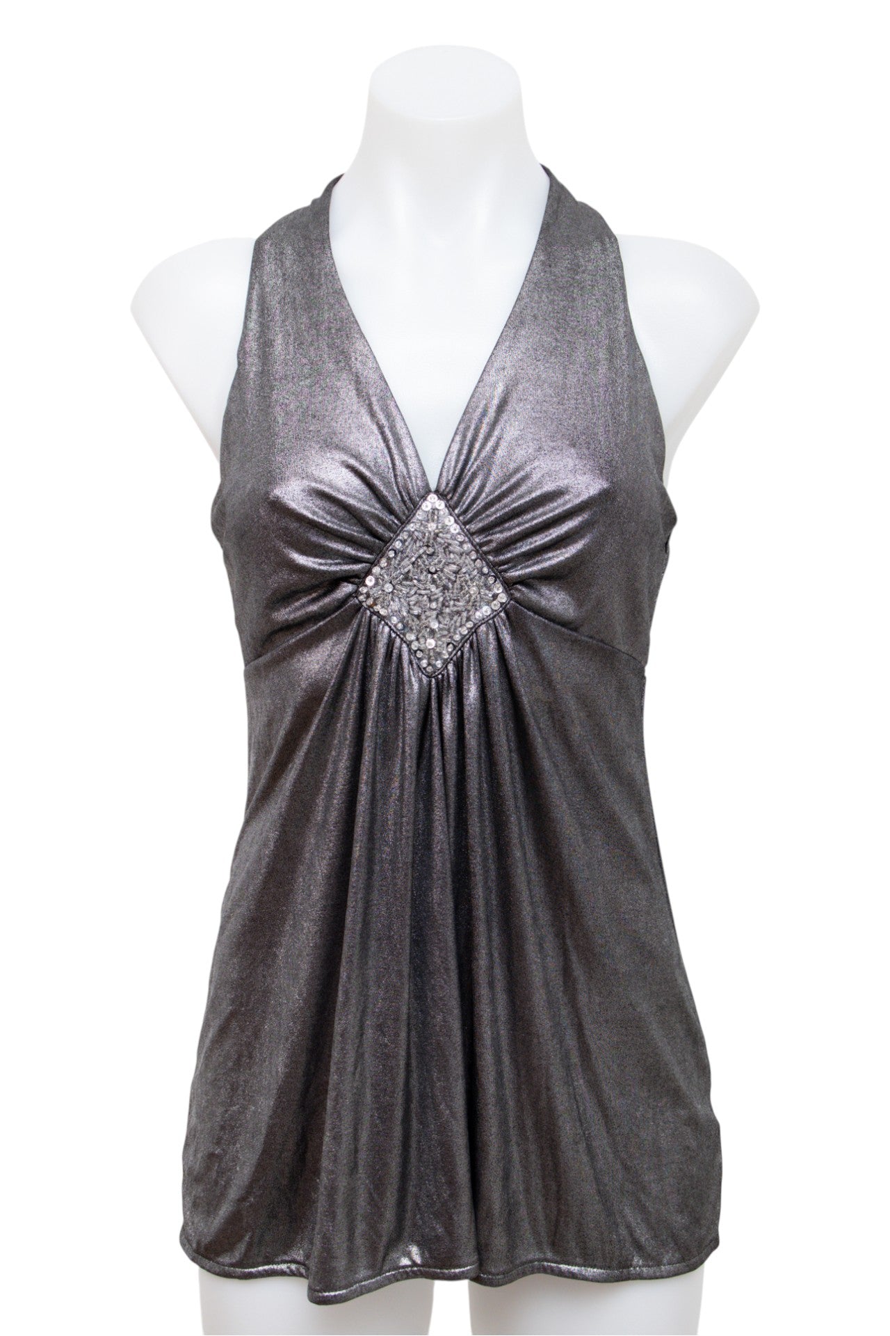 #61 In'c International Concepts Halter Top Gray | c. 197 | Size 10