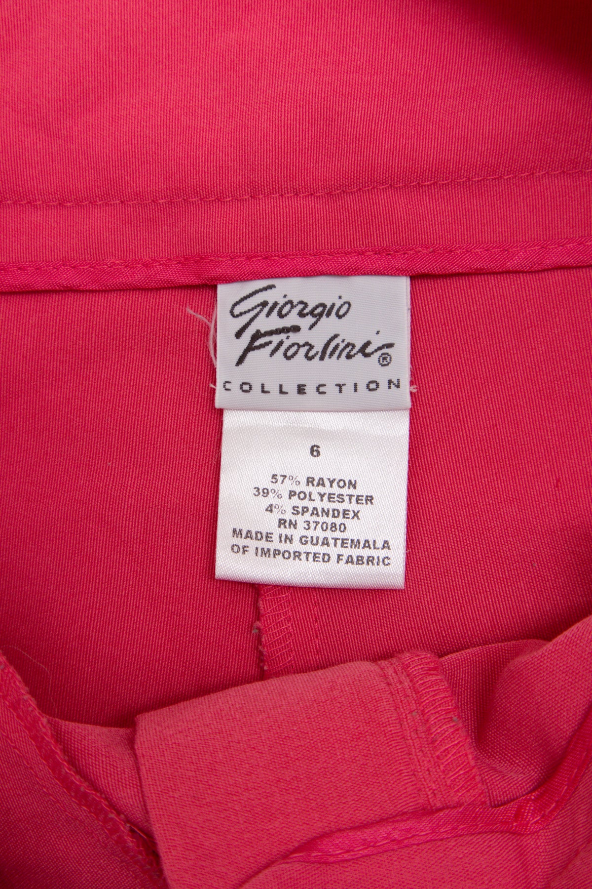 #105 Giorgio Fiorlini Collection Capris Pink | c. 209 | Size 10