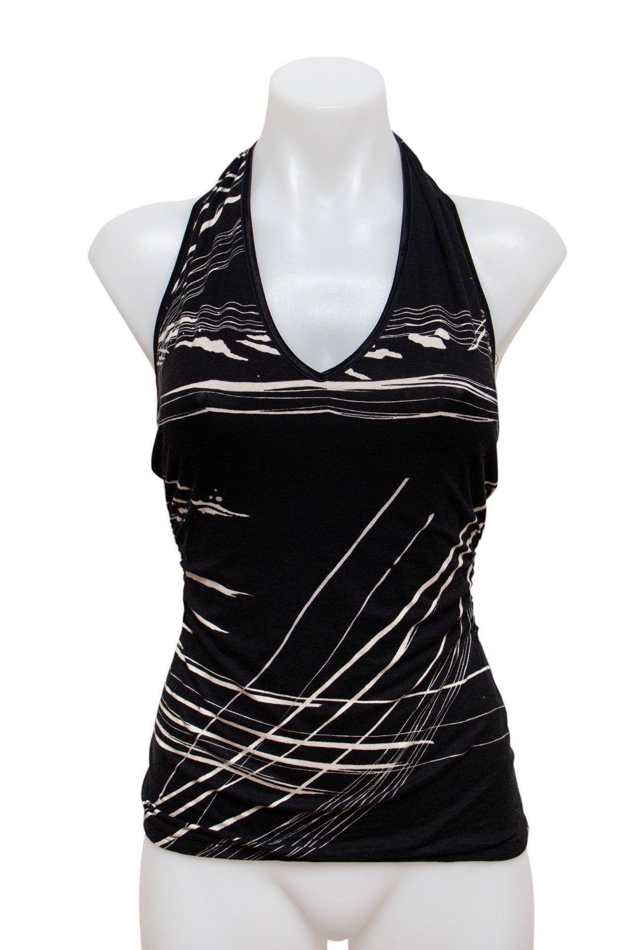 #95 Bebe Halter Top Black | c. 187 | Size 10/12