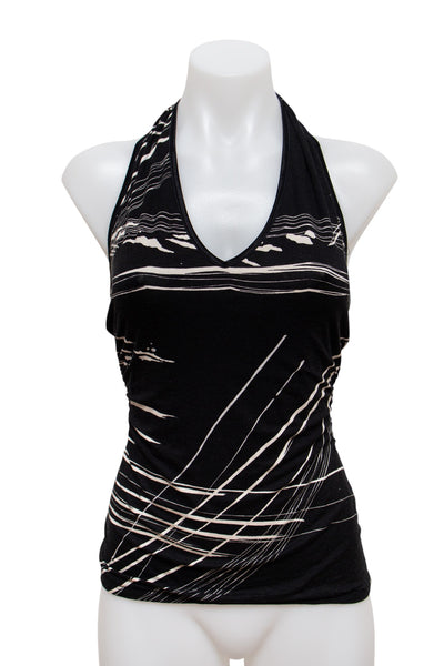 #95 Bebe Halter Top Black | c. 187 | Size 10/12