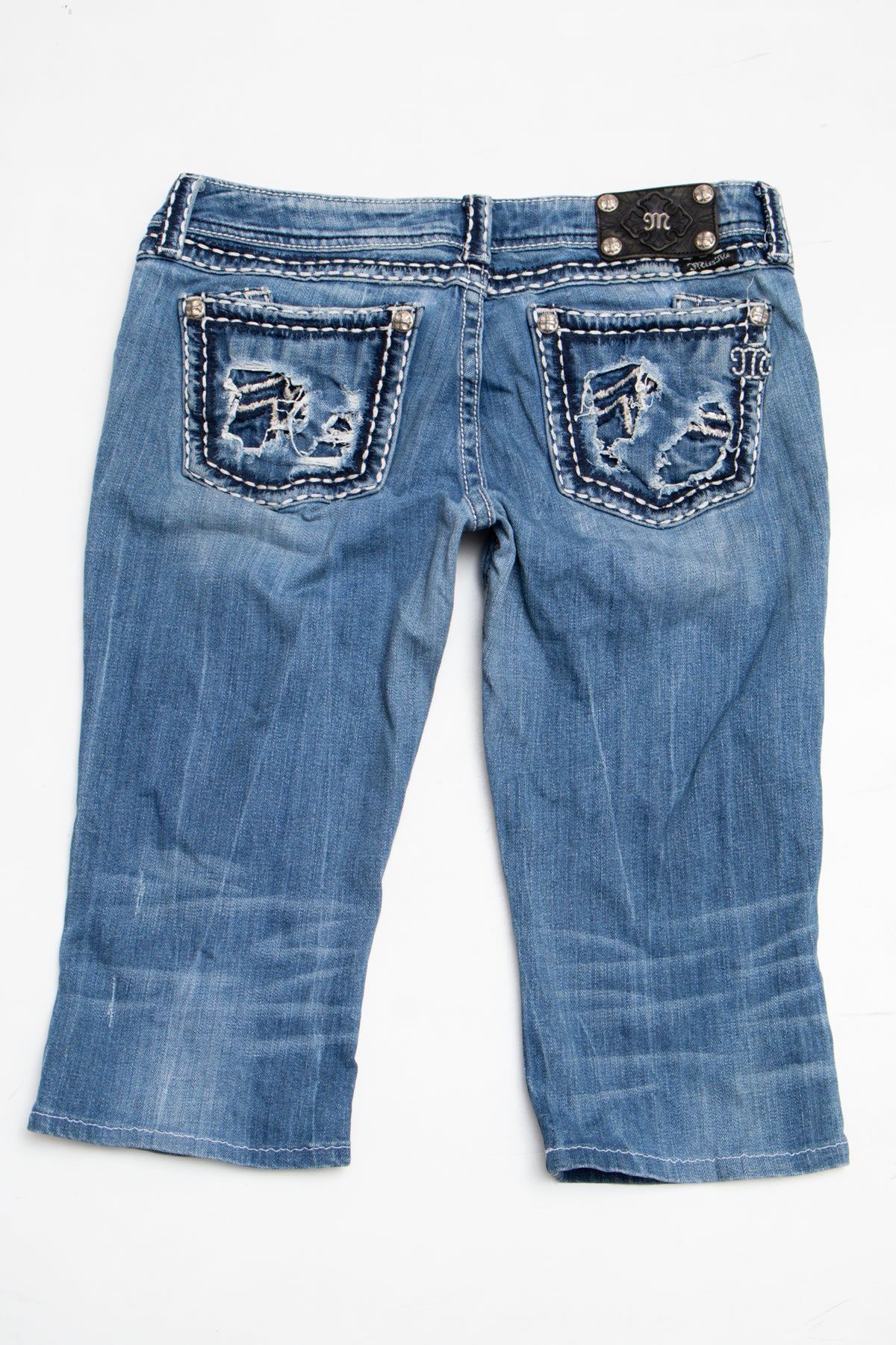 #113 Miss Me Capris Blue | c. 209 | Size 10