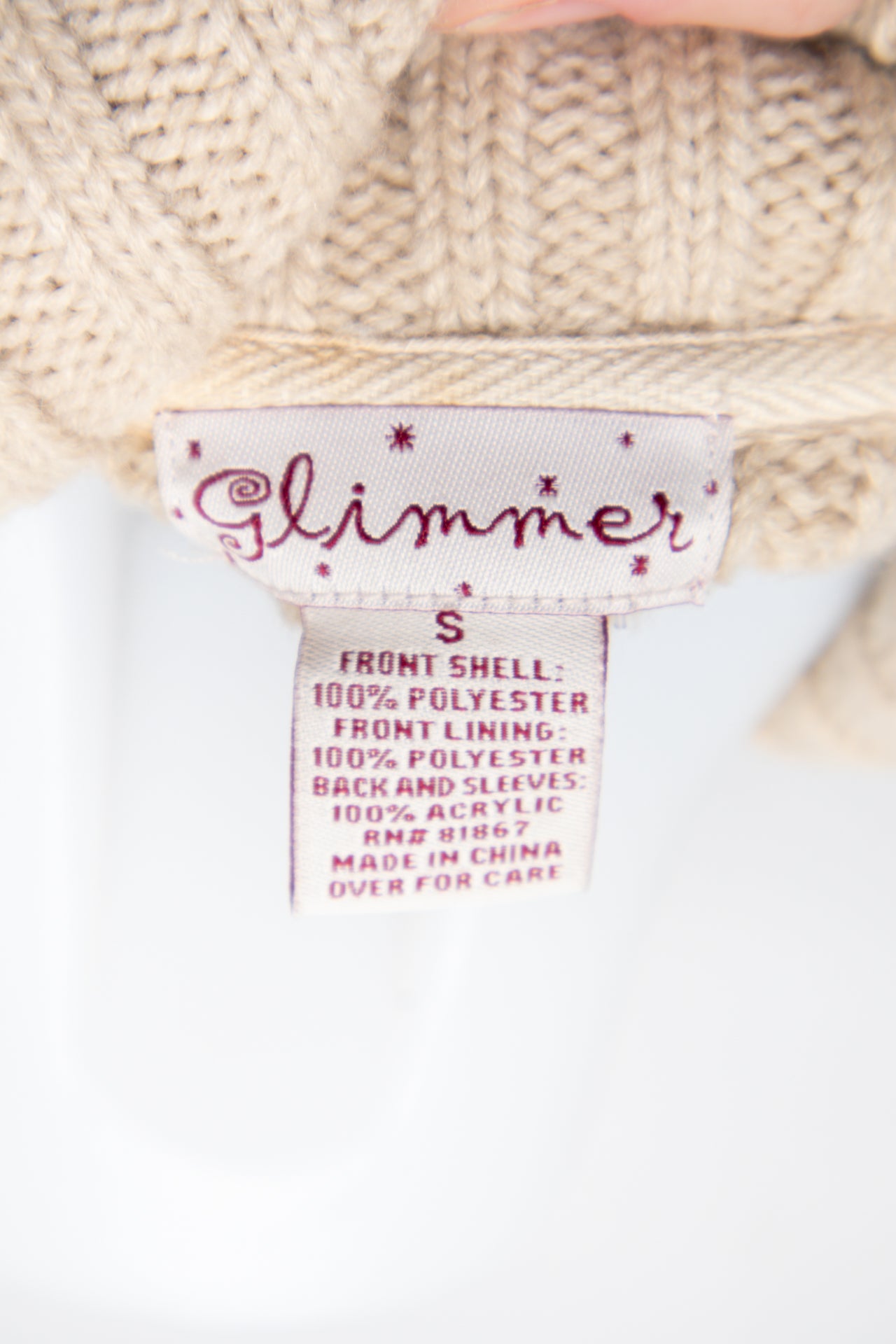 #94 Glimmer T-shirt Beige | c. 192 | Size 8