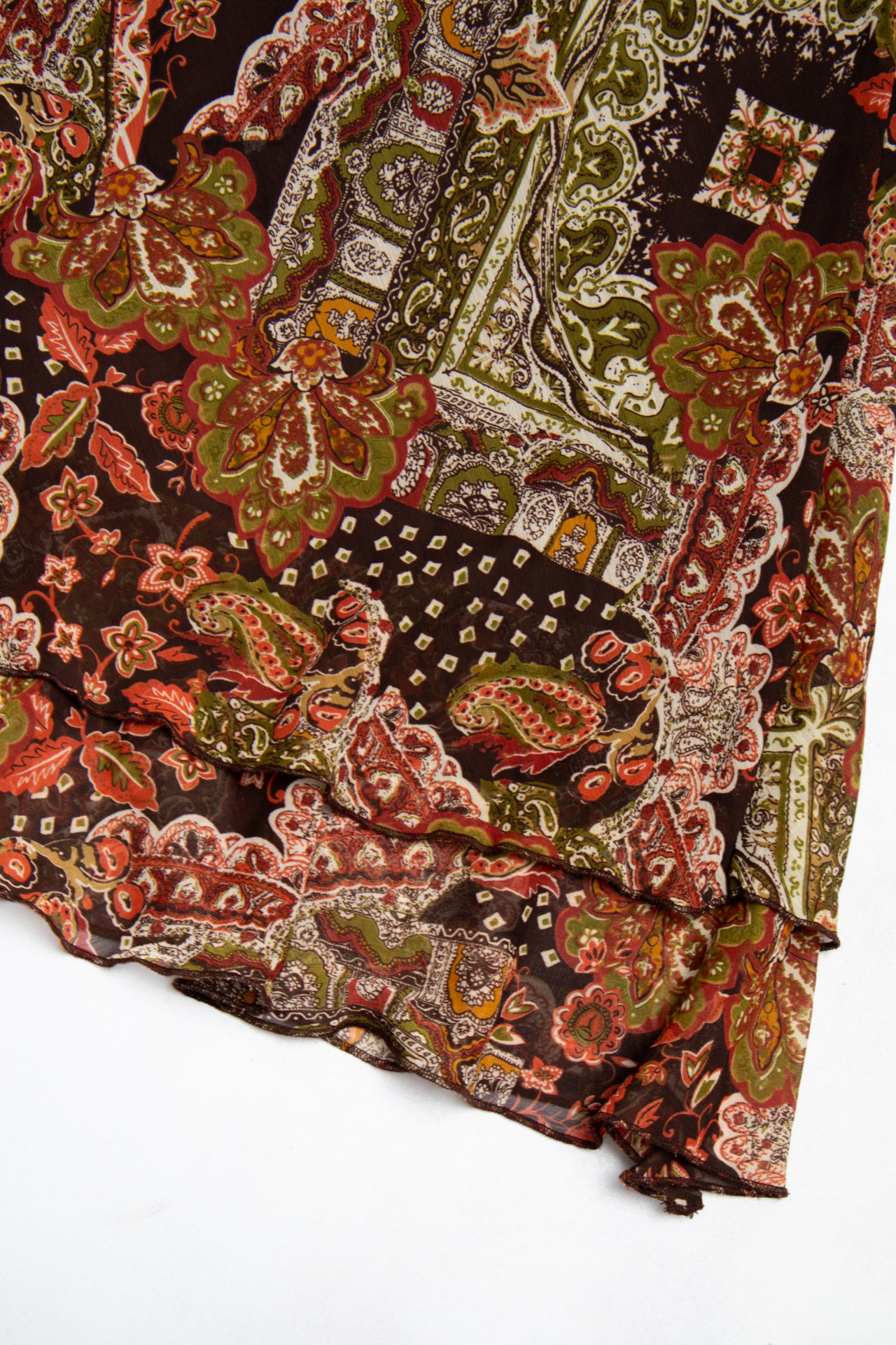 #138 Kim Rogers Signature Skirt Brown | c. 193 | Size 6/8