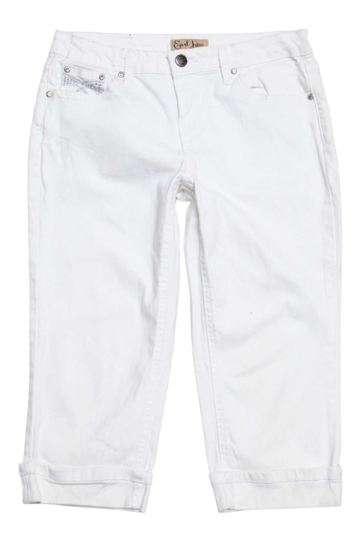 #077 Earl Jean Capris White | c. 209 | Size 6