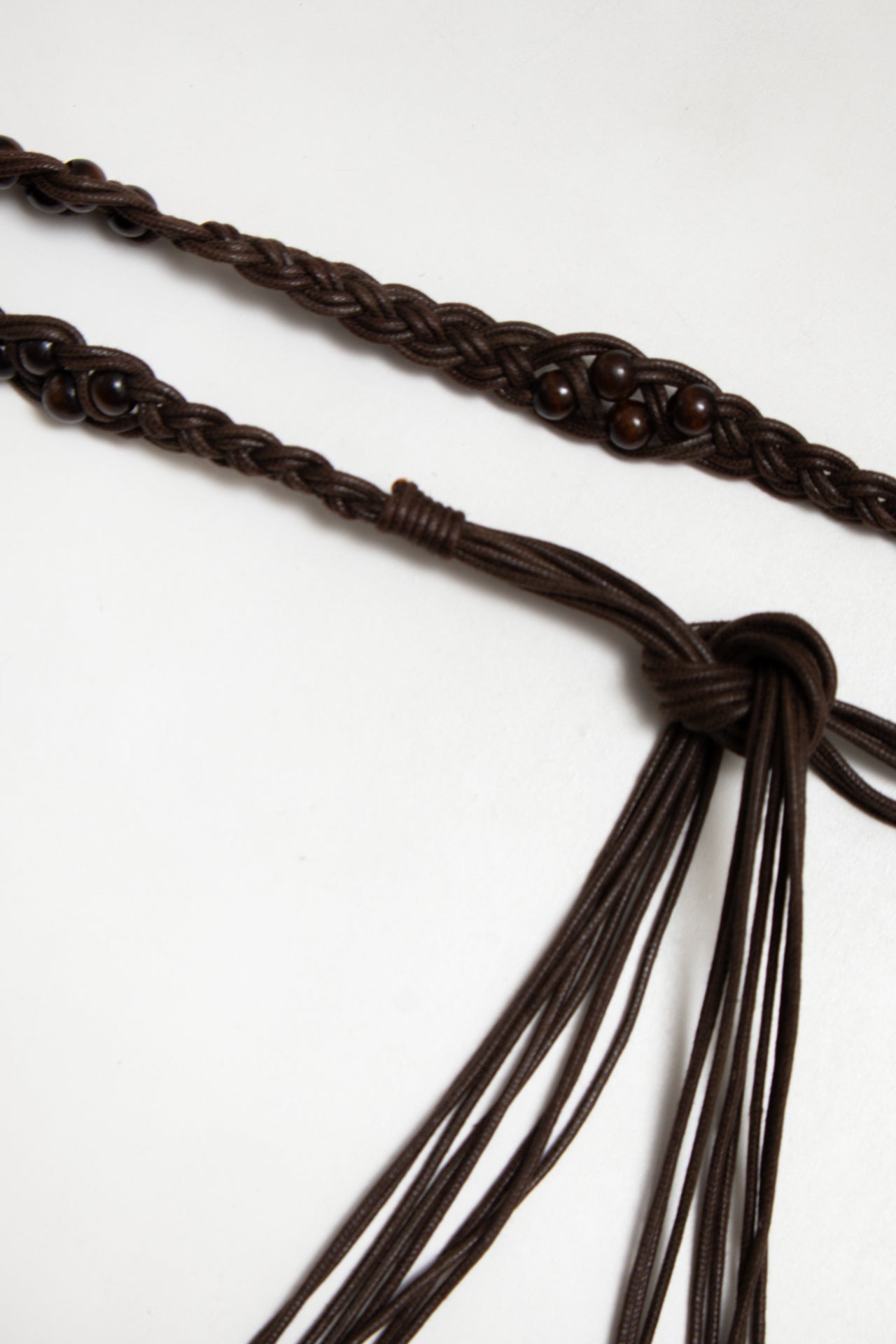 #27 Rope Beaded Belt Brown | c. 188