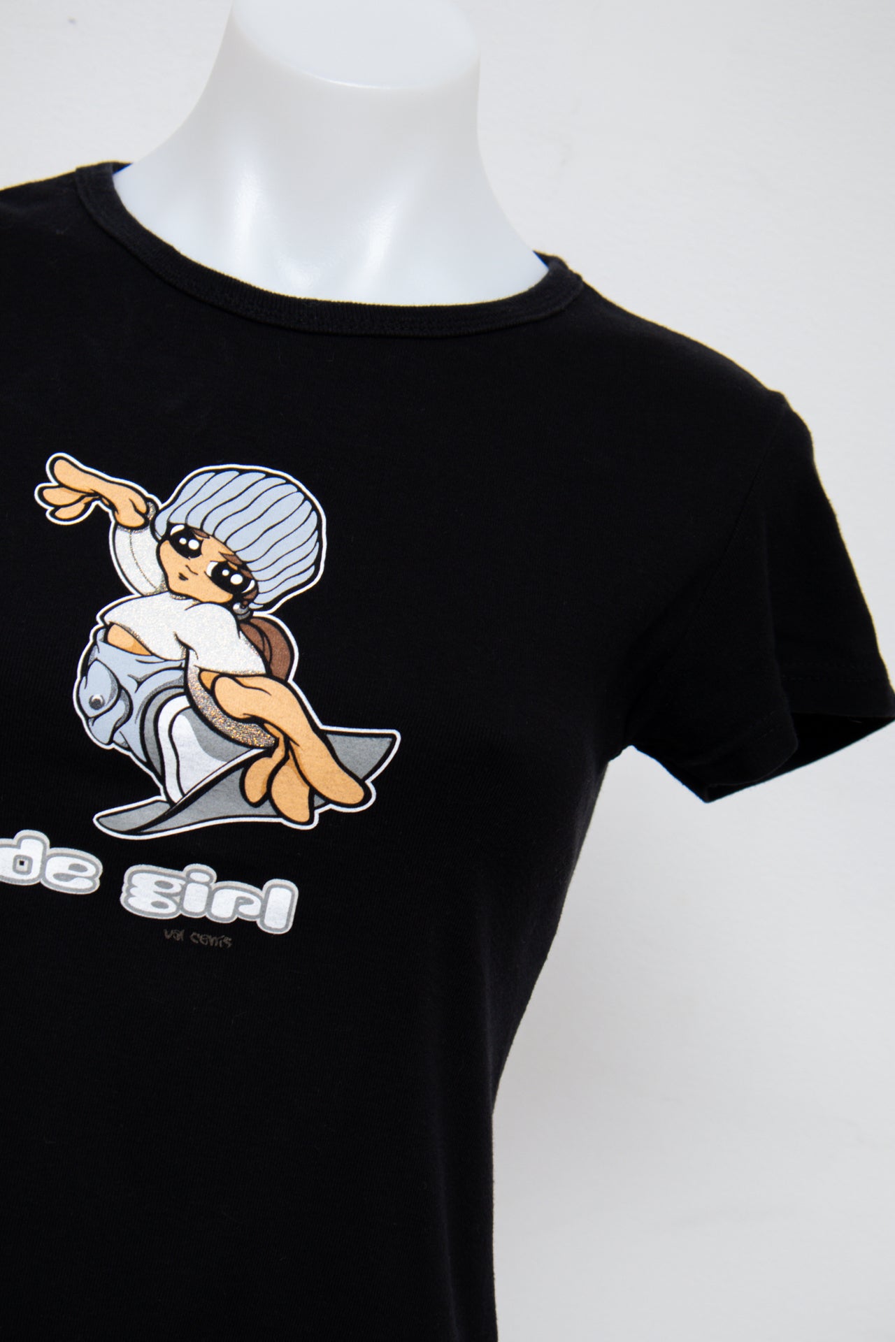 #74 Spirit T-shirt Black | c. 196 | Size 8/10