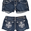 #059 La Idol Usa Denim Shorts Blue | c. 204 | Size 8