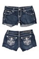 #059 La Idol Usa Denim Shorts Blue | c. 204 | Size 8