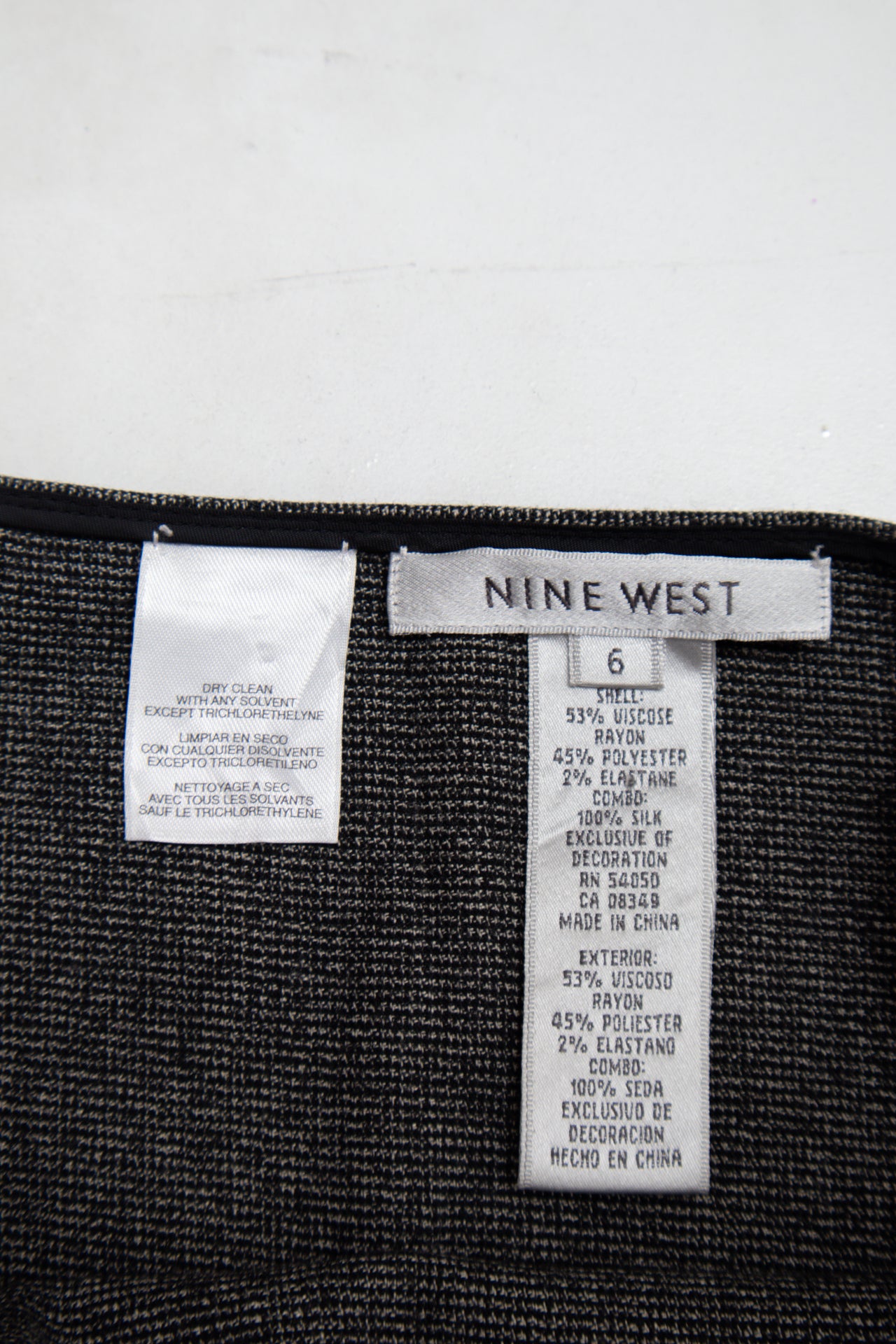 # Nine West Skirt Gray | c. | Size 10
