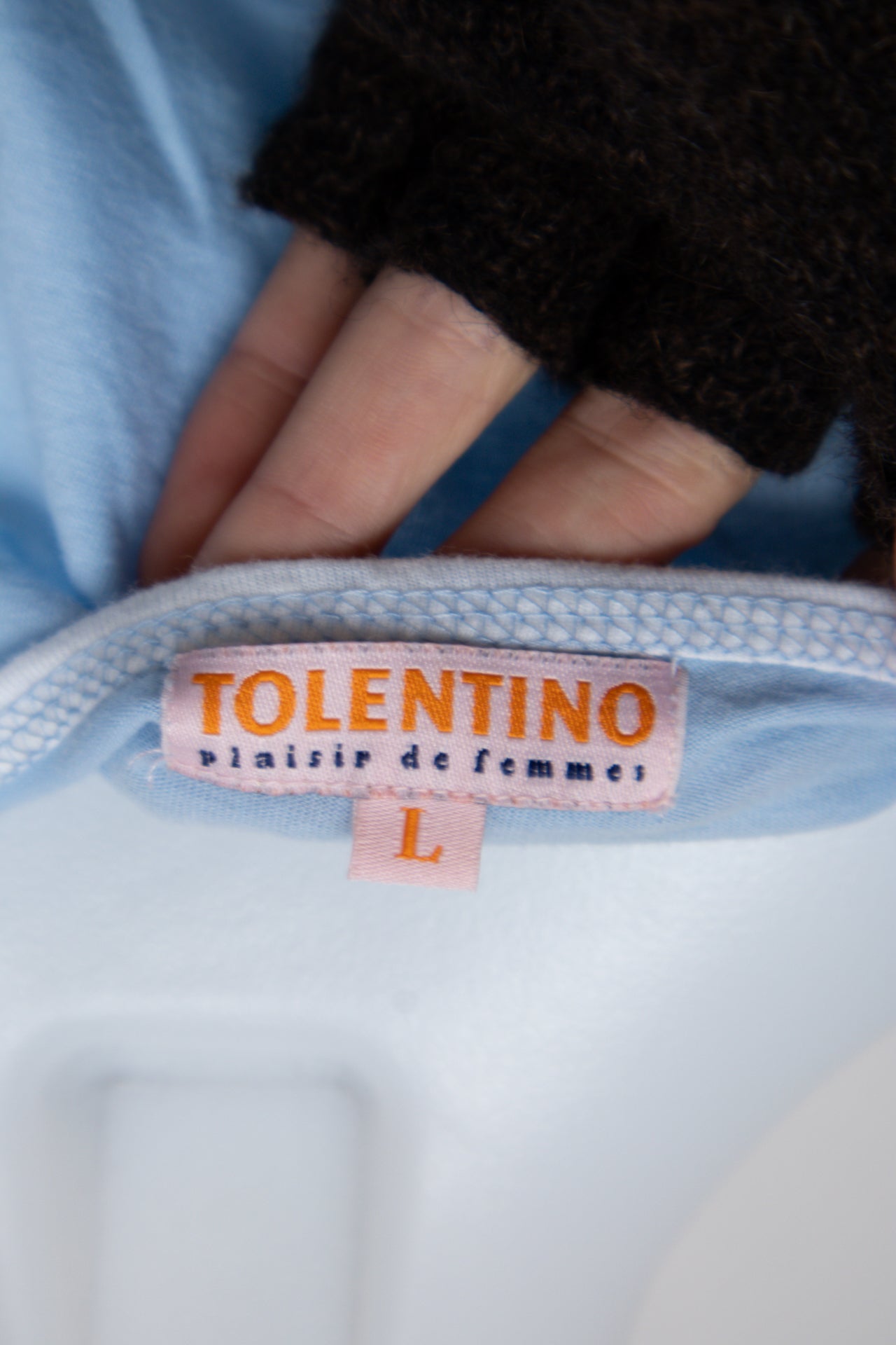 #090 Tolentino T-shirt Blue | c. 199 | Size 10/12