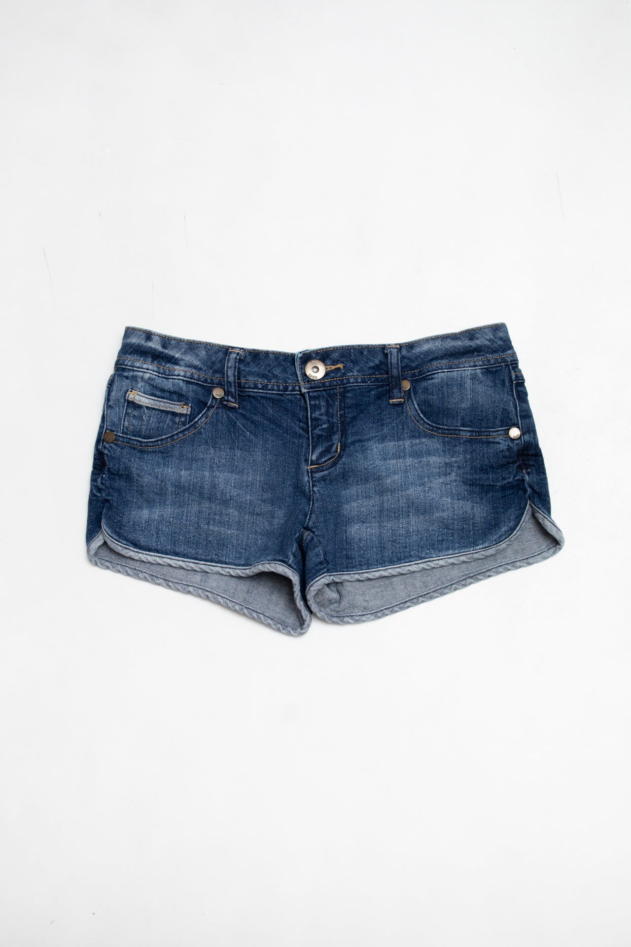 #074 Arizona Jean Company Booty Short Blue | c. 213 | Size 6/8