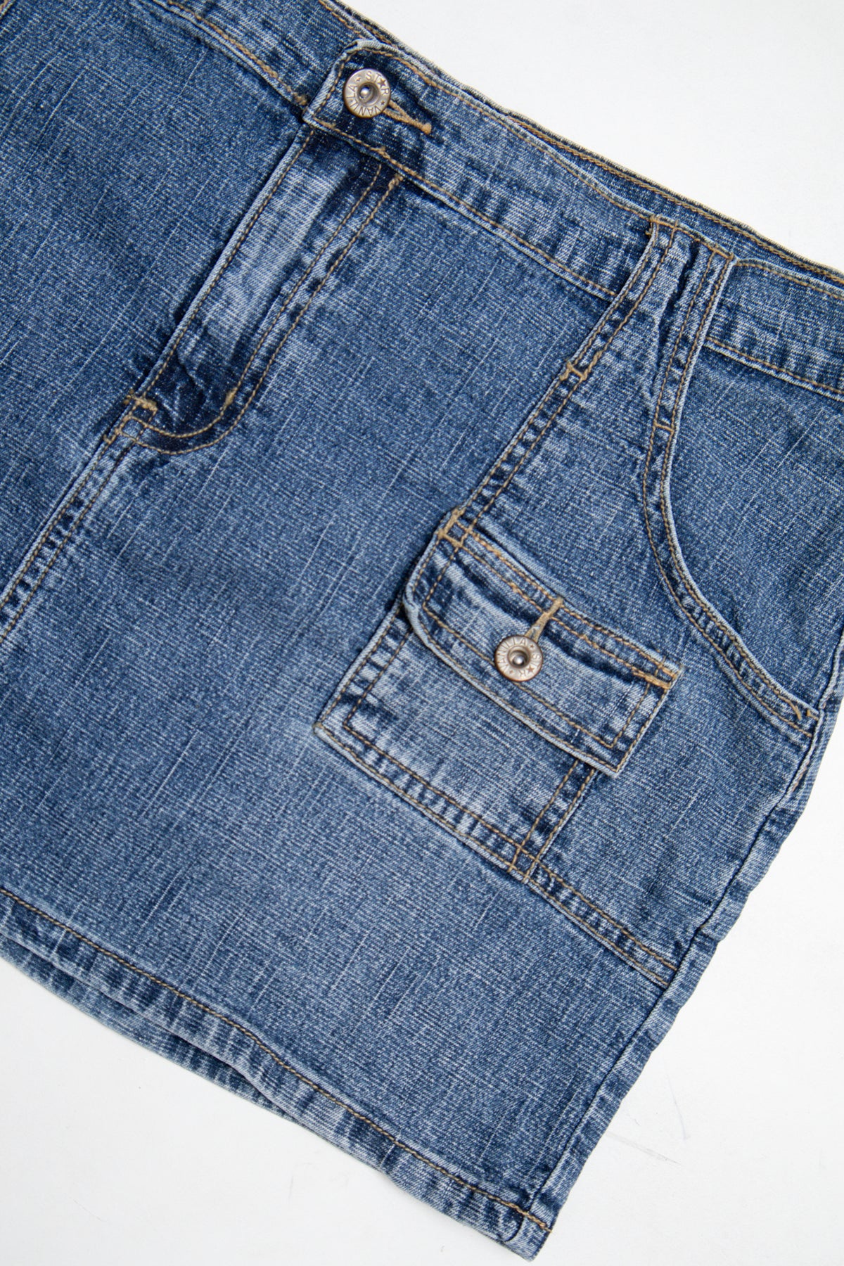 #169 Vanilla Star Mini Skirt Blue | c. 209 | Size 12