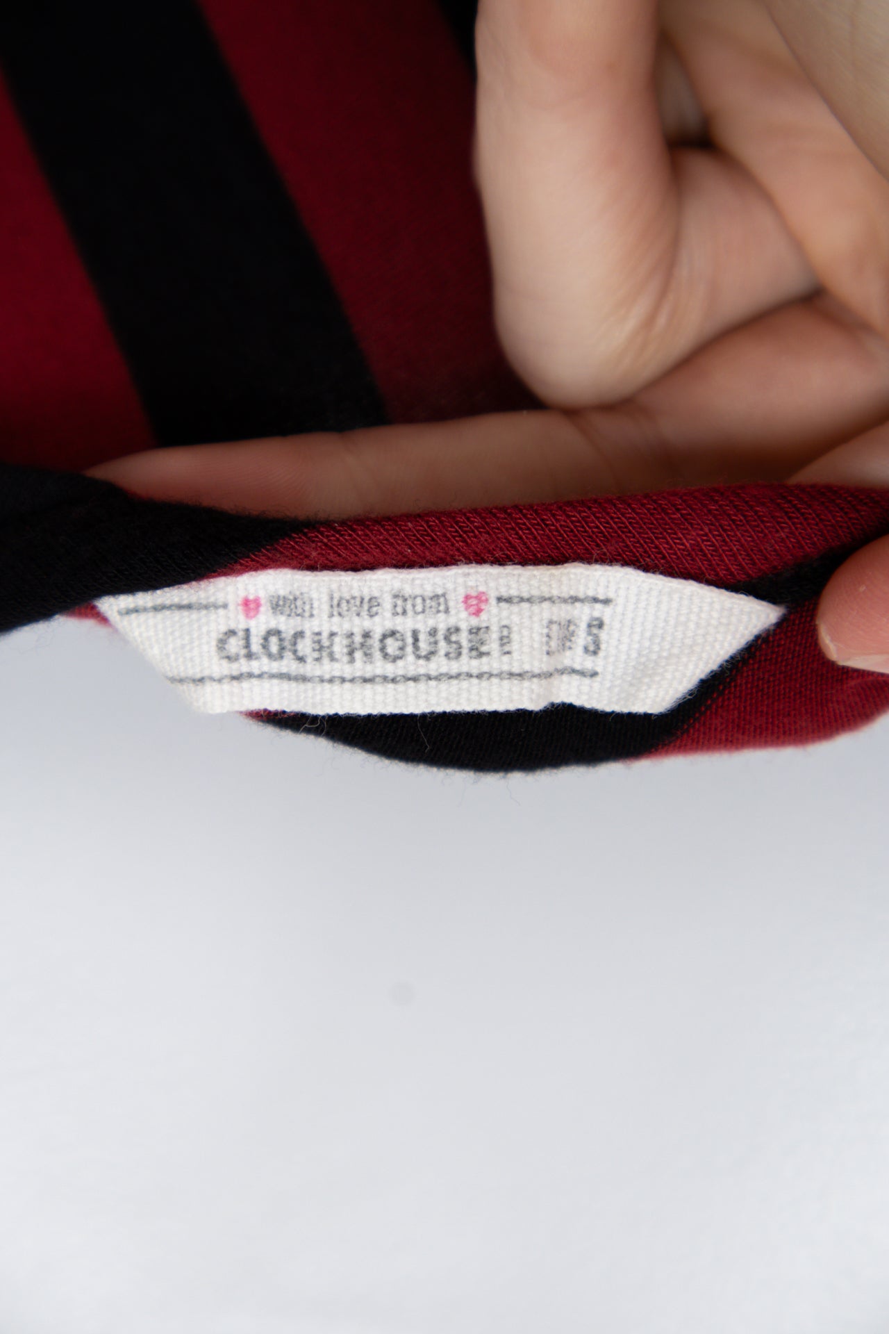 #60 Clock House T-shirt Red | c. 195 | Size 10