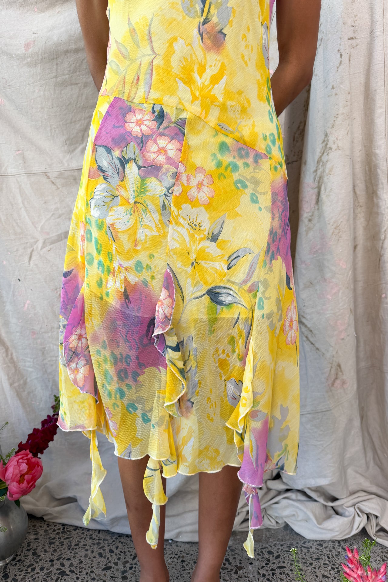 #145 Smart Women Dress Yellow | c. 213 | Size 10