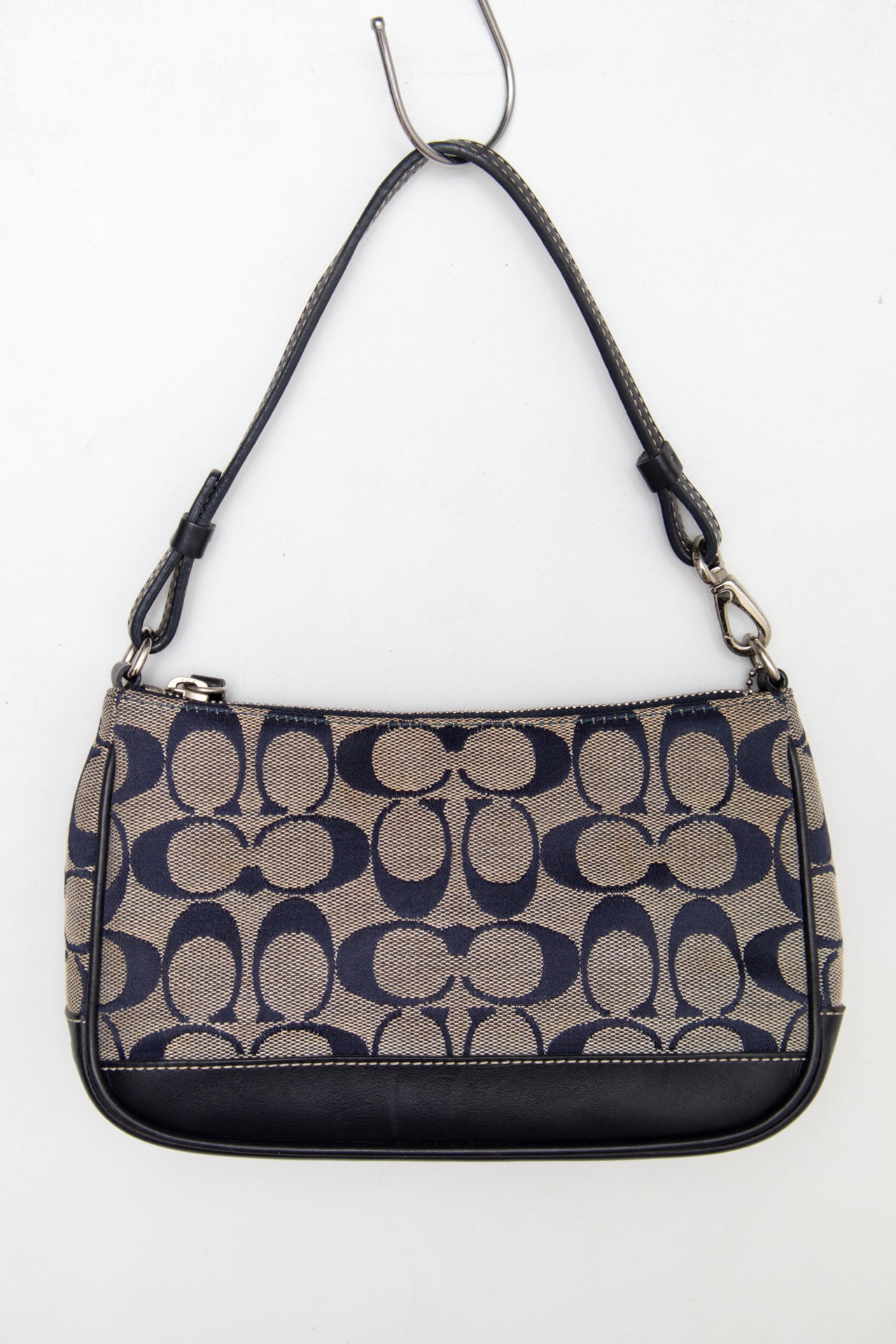 #166 Coach Shoulder Bag Blue | c. 187 | Size