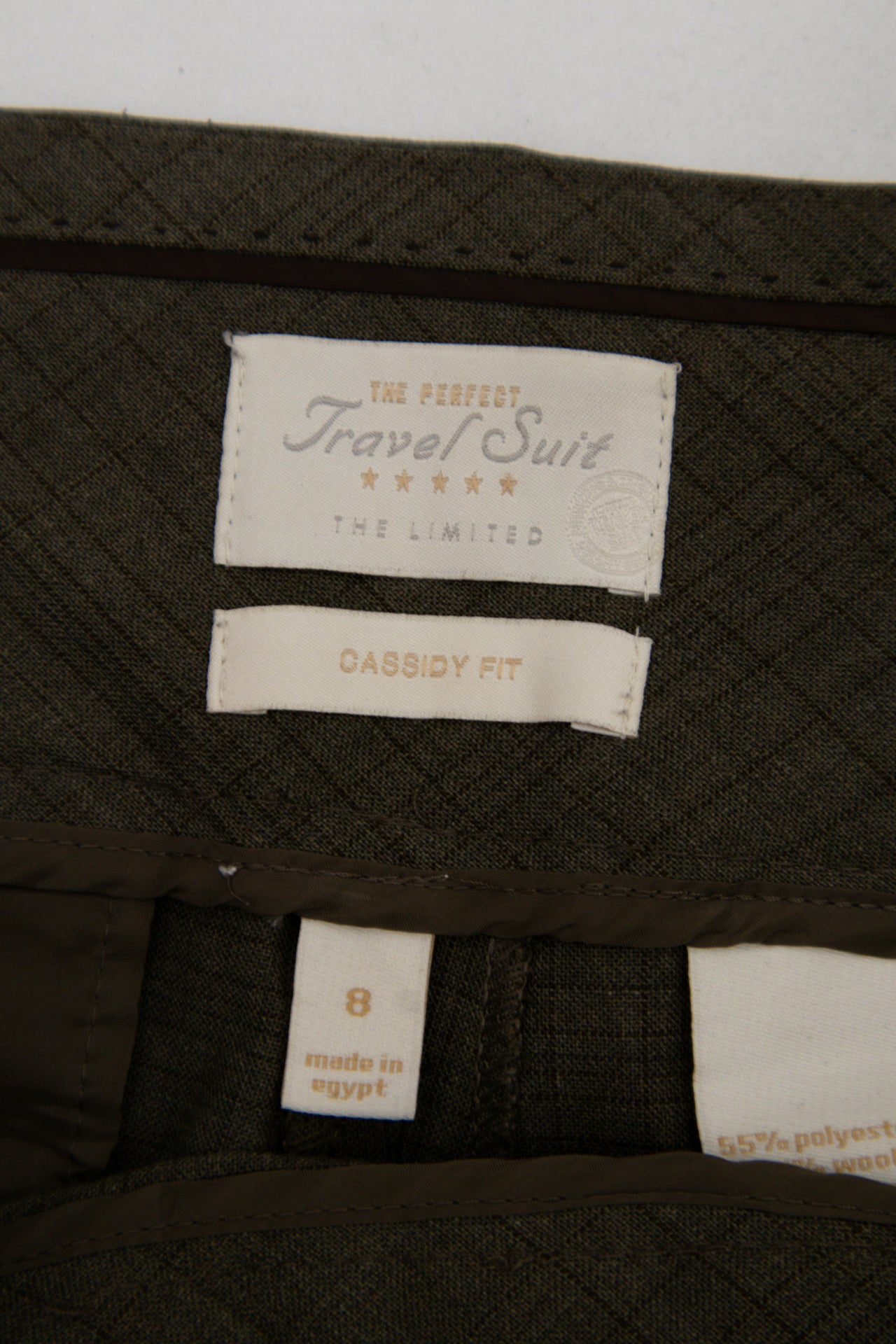 #137 The Perfect Travel Suit Pants Brown | c. 200 | Size 12