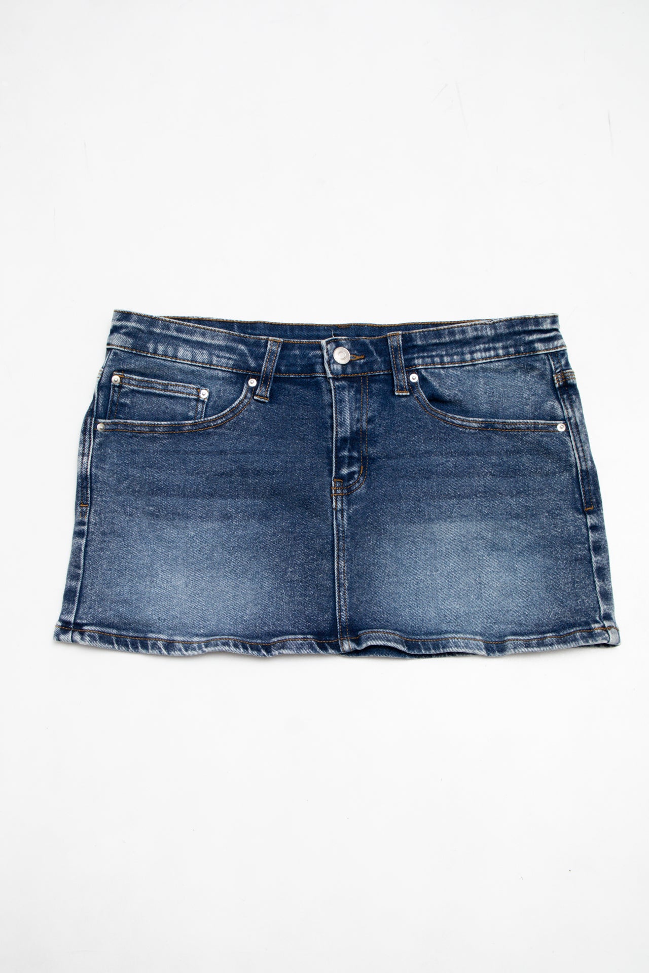 #057 Denim Mini Skirt Blue | c. 204 | Size 12