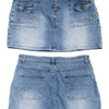 #140 Valleygirl Mini Skirt Blue | c. 190 | Size 8