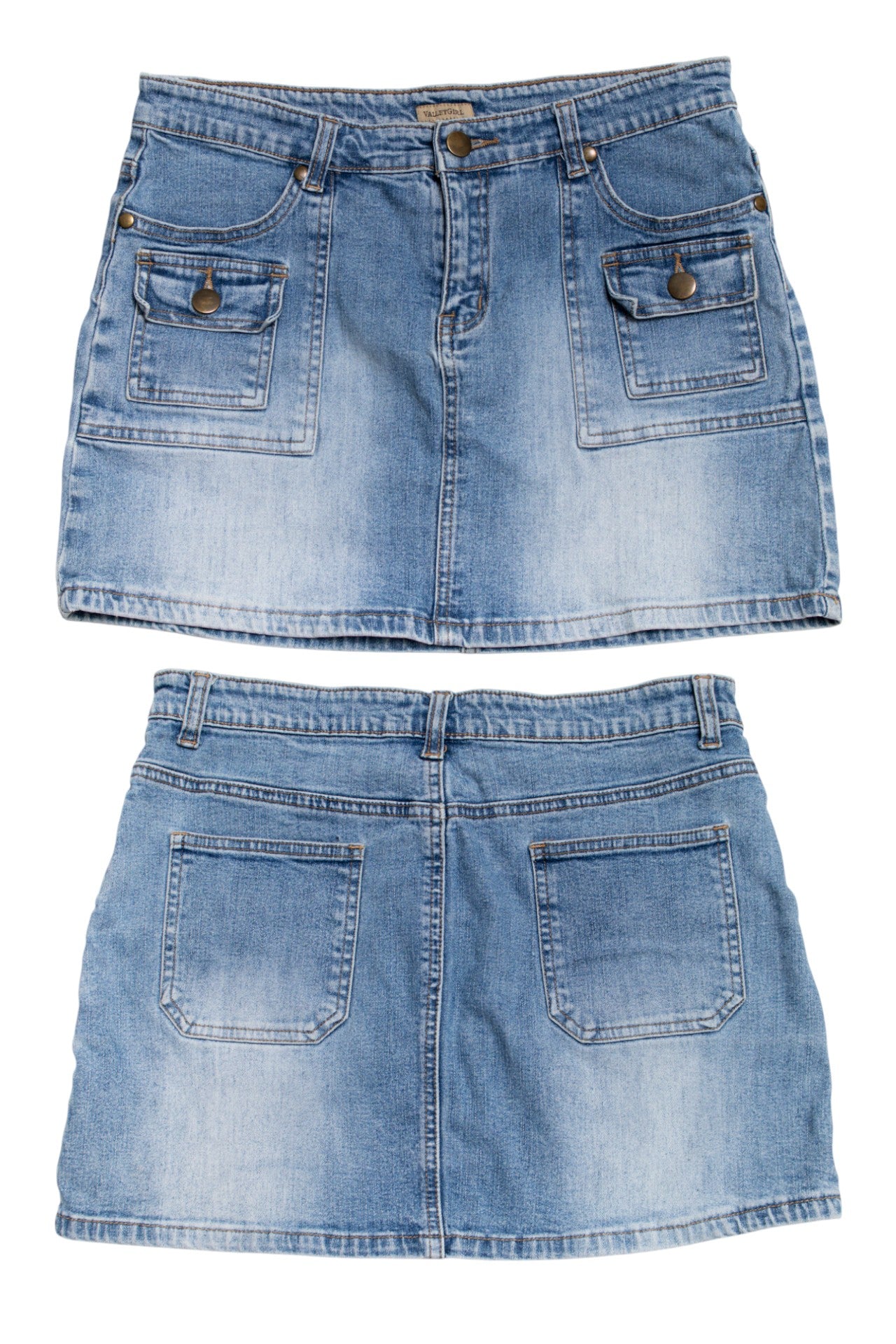 #140 Valleygirl Mini Skirt Blue | c. 190 | Size 8