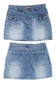 #140 Valleygirl Mini Skirt Blue | c. 190 | Size 8