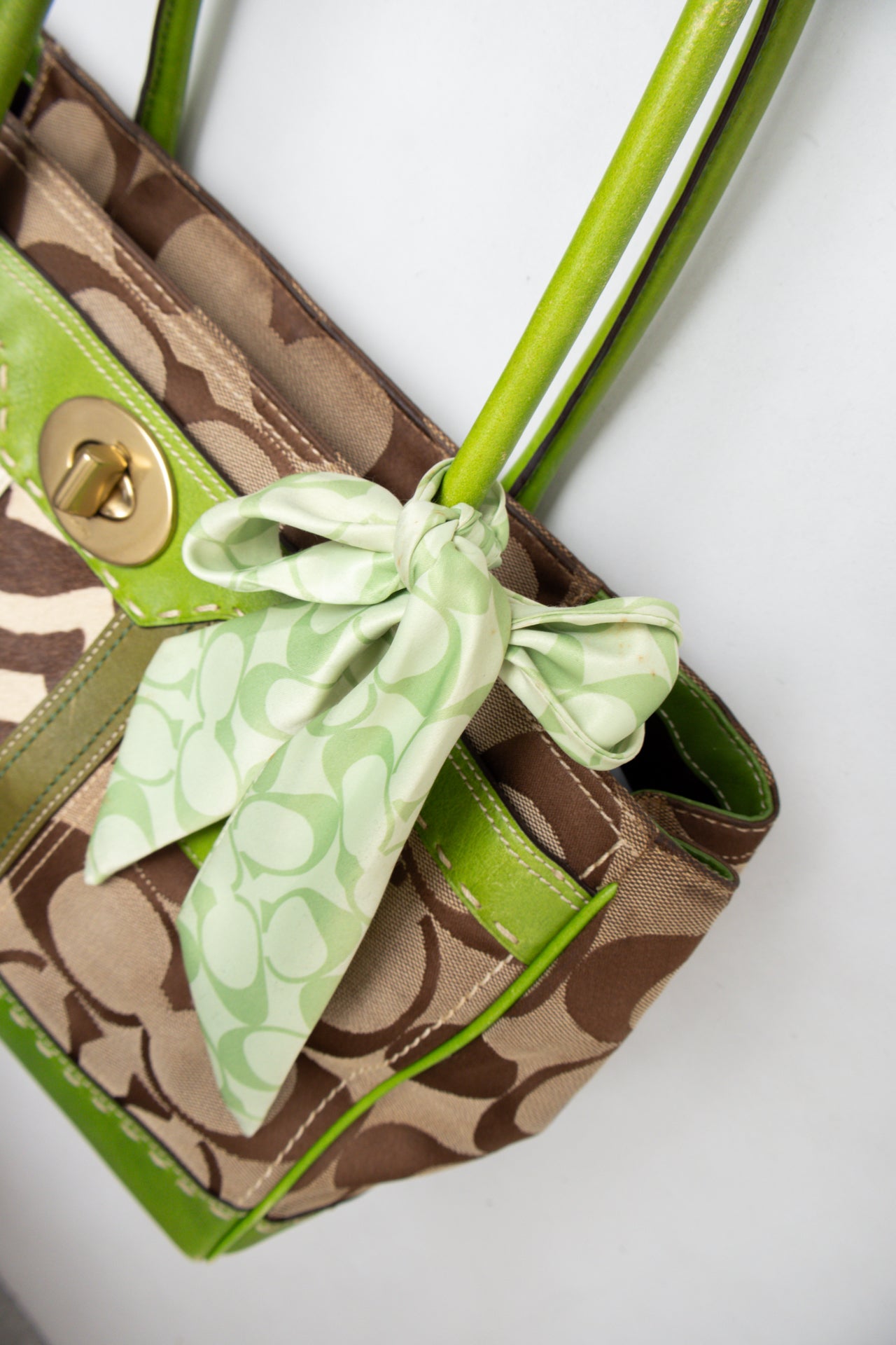 #181 Coach Shoulder Bag Green | c. 200 | Size