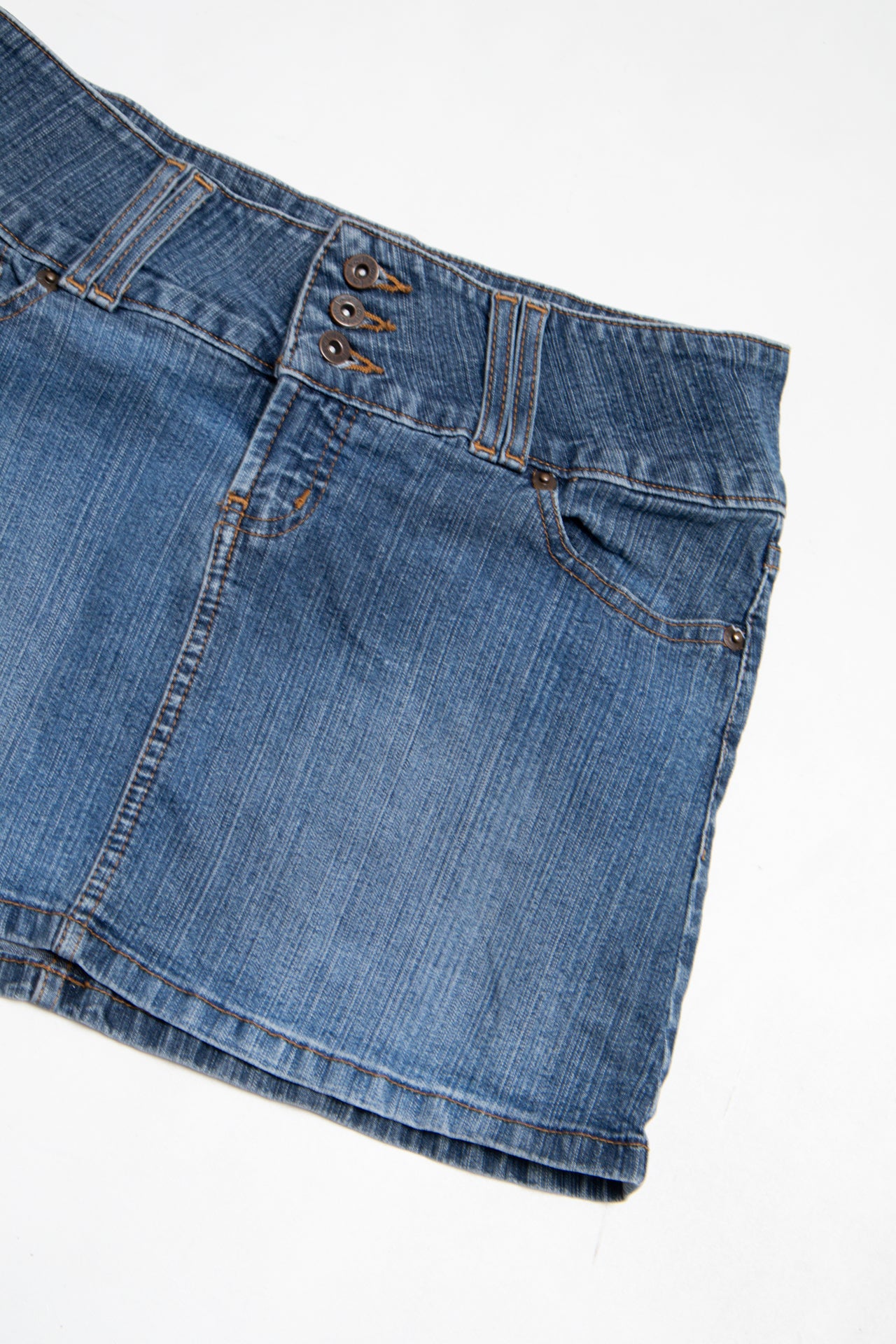 #152 Lee Mini Skirt Blue | c. 203 | Size 8