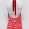 #57 Blossom Halter Top Red | c. 184 | Size 10