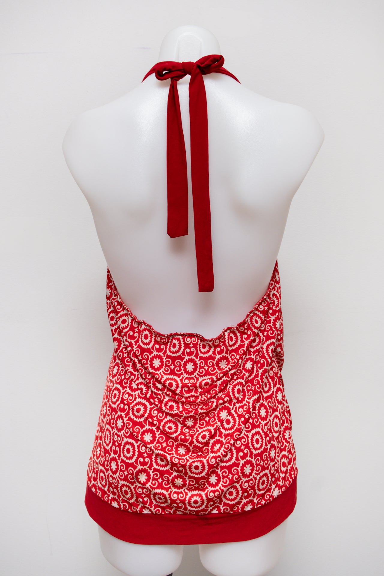 #57 Blossom Halter Top Red | c. 184 | Size 10