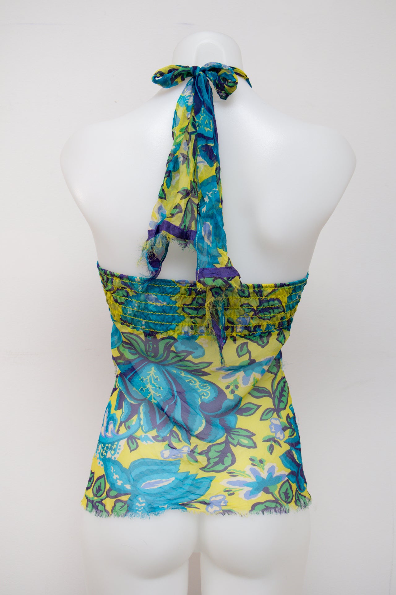 #200 Nu Halter Top Yellow | c. 197 | Size 8
