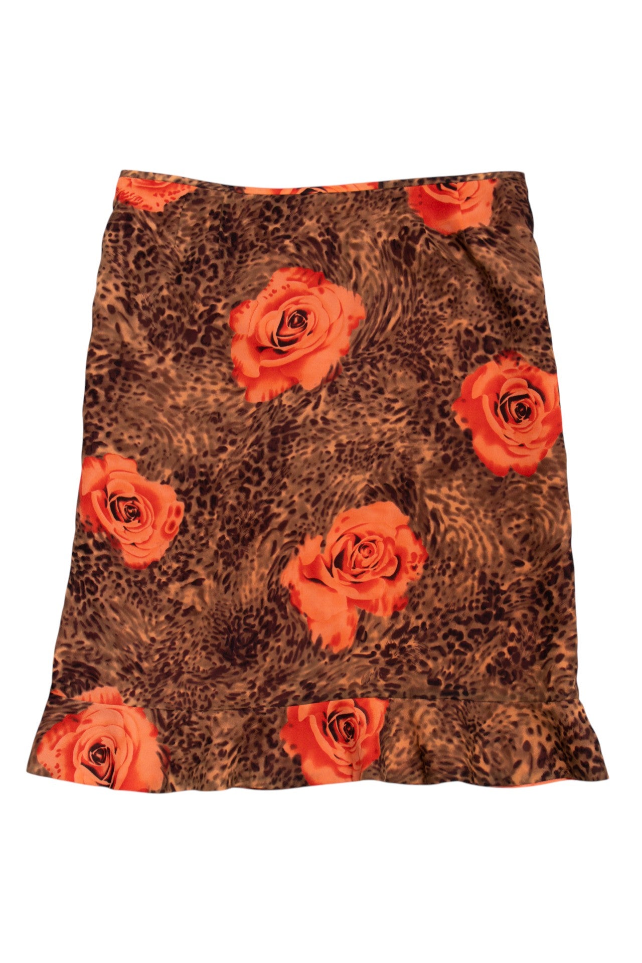 #090 Le Suit Long Skirt Brown | c. 213 | Size 16