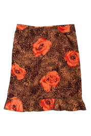 #090 Le Suit Long Skirt Brown | c. 213 | Size 16