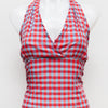 #121 Reworked Halter Top Red | c. 185 | Size 10