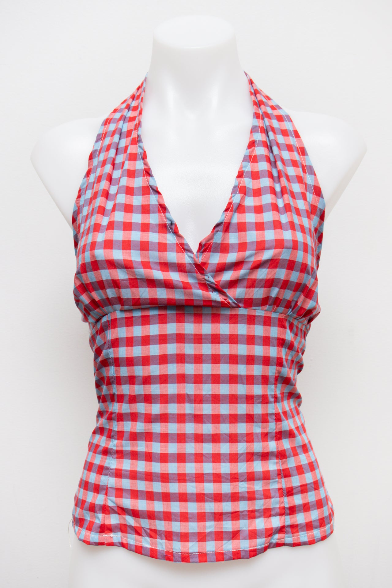 #121 Reworked Halter Top Red | c. 185 | Size 10