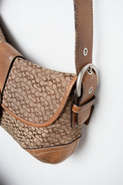 #215 Coach Shoulder Bag Brown | c. 204 | Size