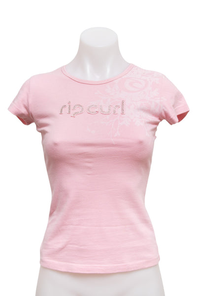 #13 Rip Curl T-shirt Pink | c. 186 | Size 6/8