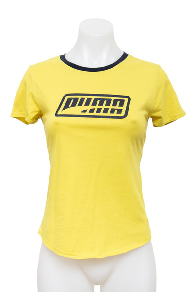 #103 Puma T-shirt Yellow | c. 196 | Size 10